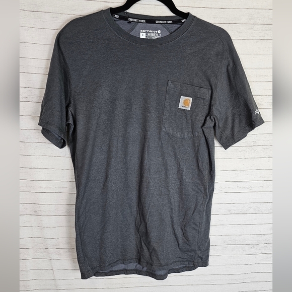 Carhartt Other - CARHARTT "RED CANYON CAFE"   GRAY SHORT SLEEVE RELAXED FIT TSHIRT, SZ SMALL